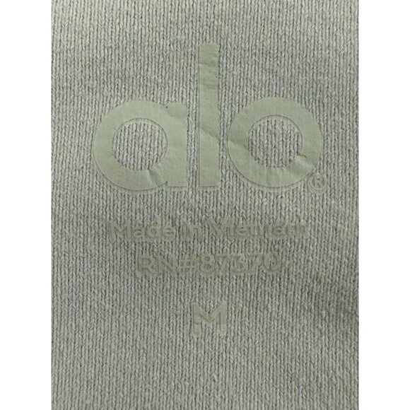 Alo High Waist Moto Long Legging In Alloy Matte/Glossy Panels Size M - Picture 7 of 11